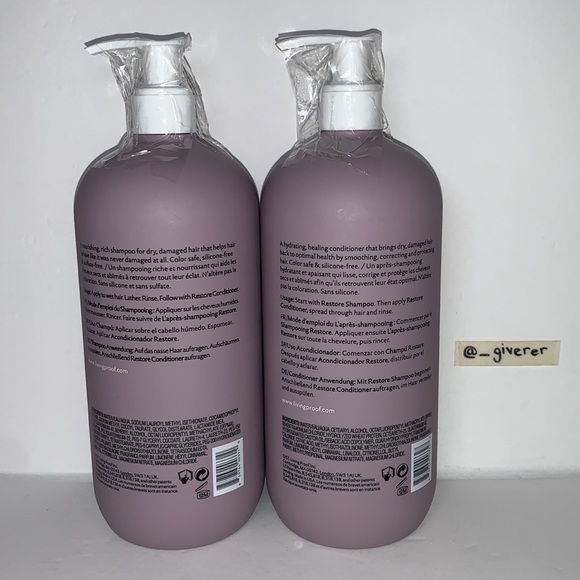 Living Proof Restore Shampoo and Condition 24oz - Picture 2 of 8